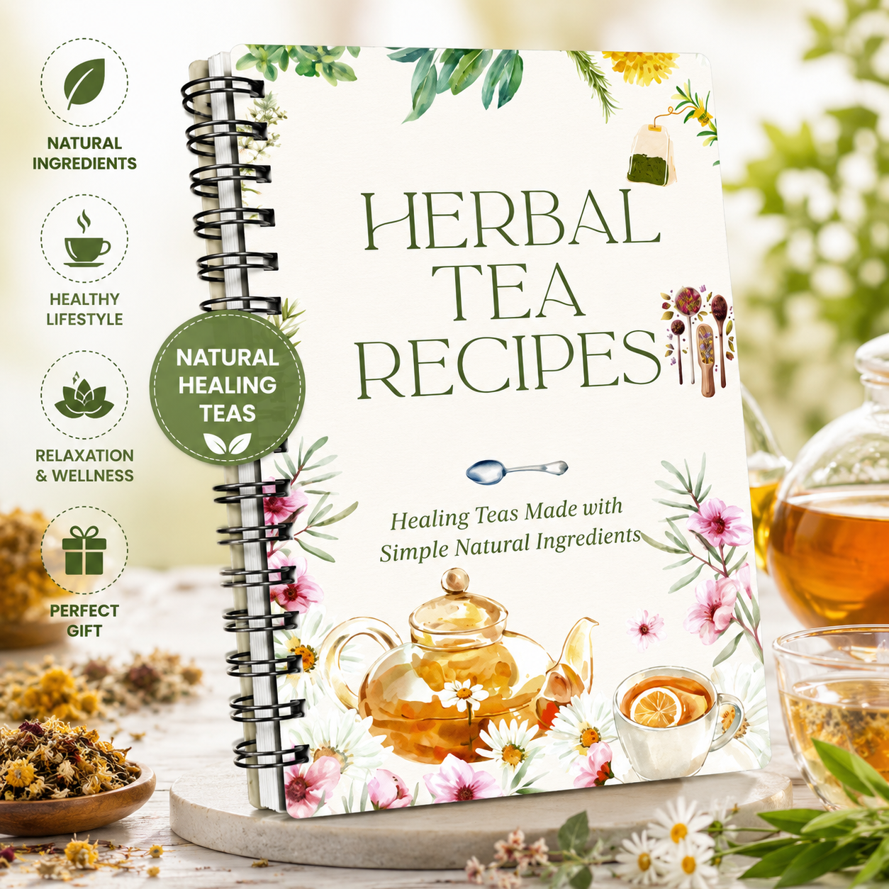 Herbal Tea Recipes Book – Natu – обзор и цена Herbal Wellness Recipes
