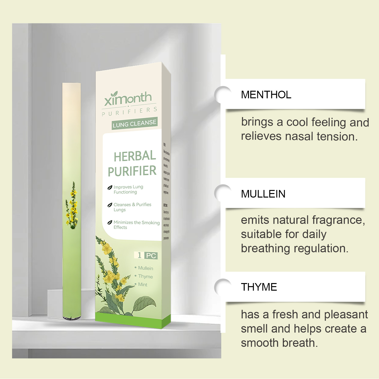 Natural Herbal Breathing Stick – обзор и цена Herbal Wellness