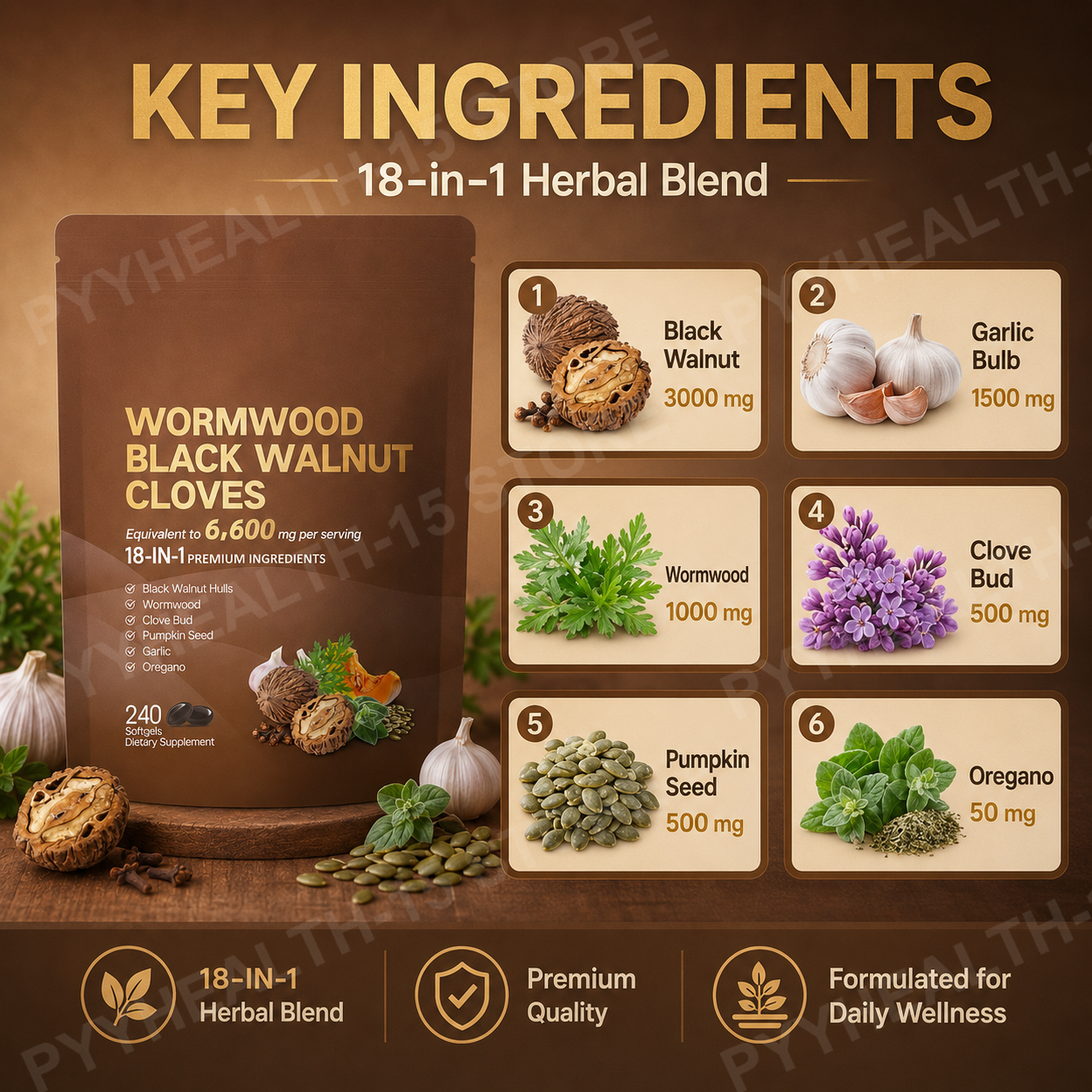 18-in-1 Wormwood Black Walnut  – обзор и цена Herbal Wellness